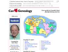 Tablet Screenshot of cangenealogy.com